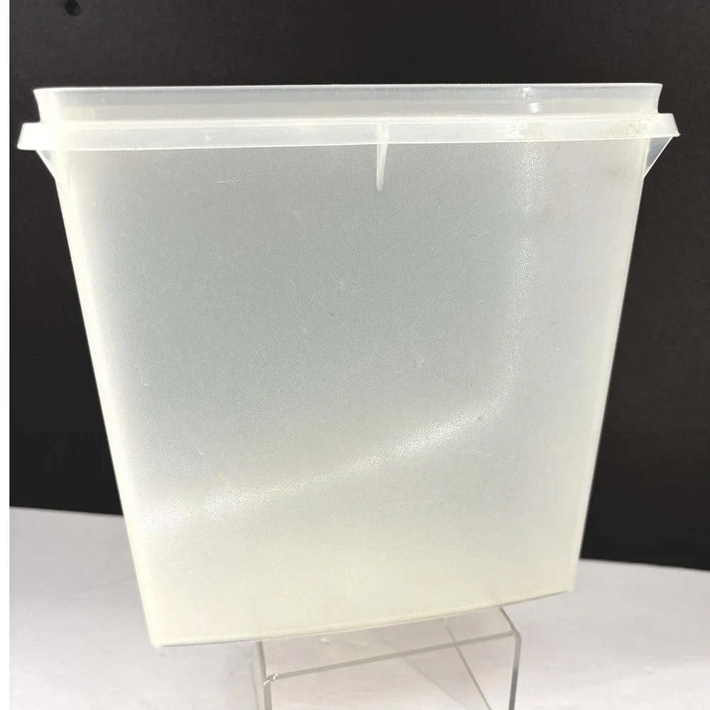 Vintage Tupperware Cereal Keeper 469-20 Sheer Clear 13 Cup Storage No Lid USA